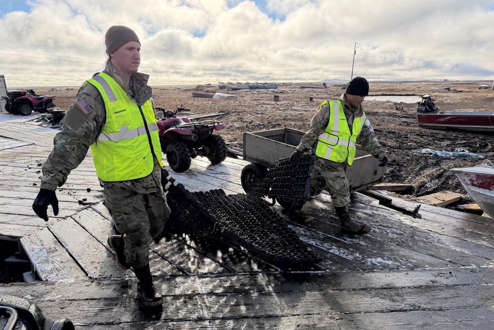 Alaska Organized Militia works to recover essential vessels displaced by storm