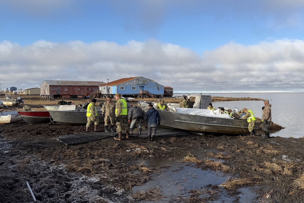 Alaska Organized Militia works to recover essential vessels displaced by storm