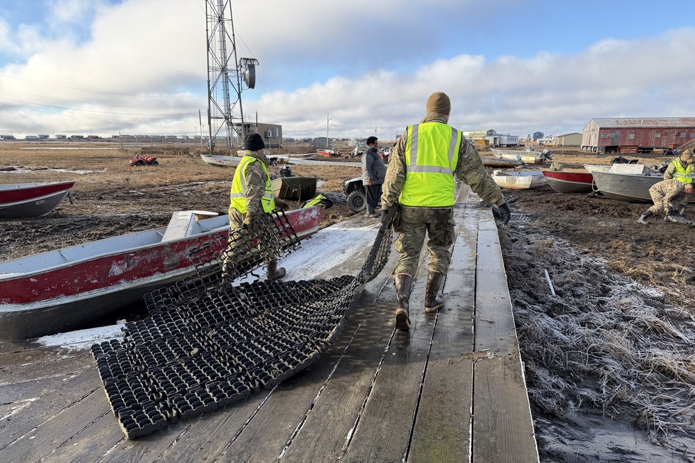 Alaska Organized Militia works to recover essential vessels displaced by storm