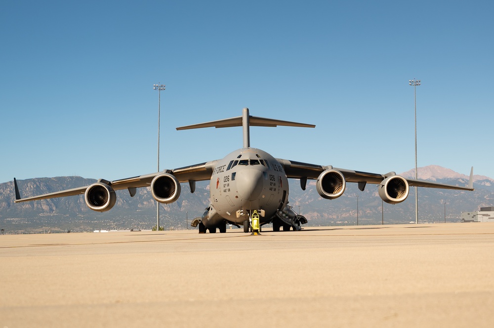 57th Weapons Squadron participates in simulated low-level airdrop