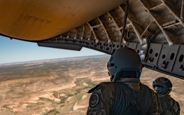 57th Weapons Squadron participates in simulated low-level airdrop