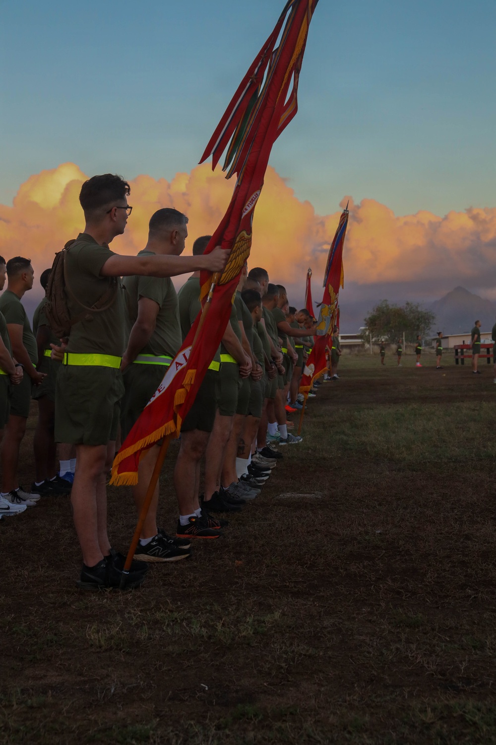 MAG-24 hosts officer, SNCO formation run