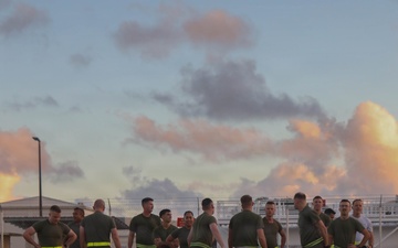 MAG-24 hosts officer, SNCO formation run