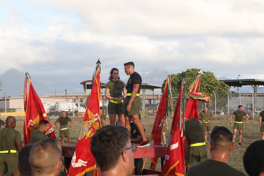 MAG-24 hosts officer, SNCO formation run