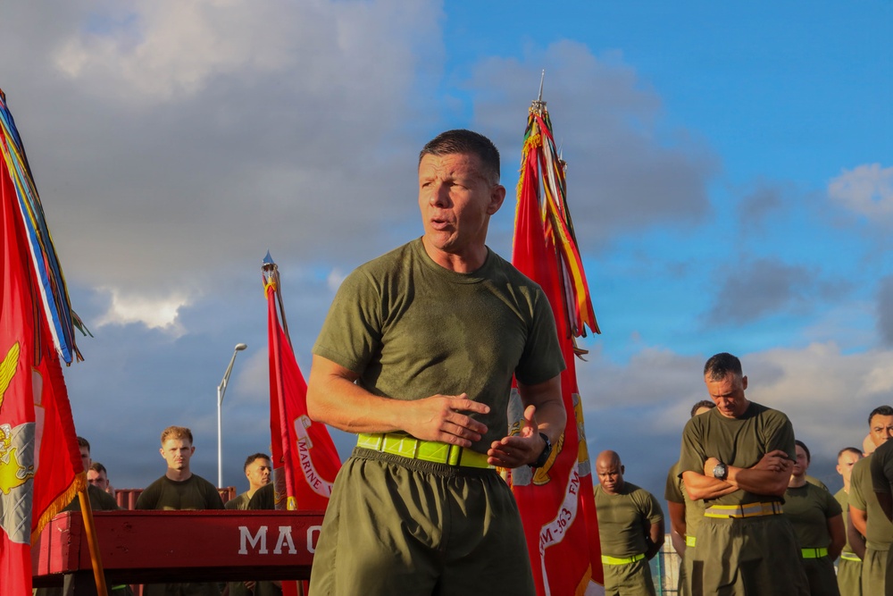 MAG-24 hosts officer, SNCO formation run