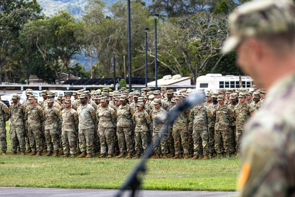 225th Brigade Support Battalion: Echo Company Assumption of Command Ceremony