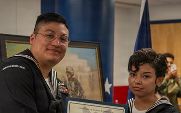 Surface Warfare Engineering Schools Command (SWESC) Great Lakes Instructors Hold Graduation Ceremony for the Navy’s Newest Quartermasters