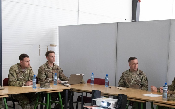 Major General Taylor visits Task Force Dakota in Camp Tapa, Estonia
