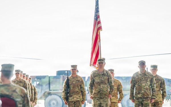 1-3 Attack Battalion Re-Flags to 2-159 Attack Battalion in a Ceremony at Katterbach Army Airfield