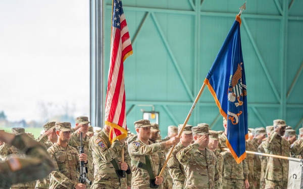 1-3 Attack Battalion Re-Flags to 2-159 Attack Battalion in a Ceremony at Katterbach Army Airfield
