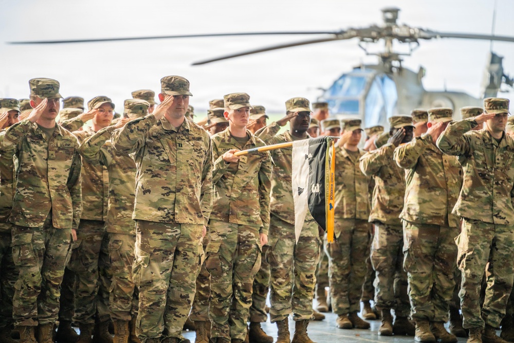 1-3 Attack Battalion Re-Flags to 2-159 Attack Battalion in a Ceremony at Katterbach Army Airfield 1-3 Attack Battalion Re-Flags to 2-159 Attack Battalion in a Ceremony at Katterbach Army Airfield