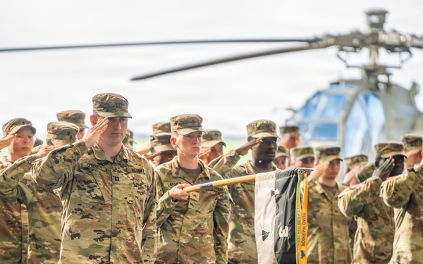 1-3 Attack Battalion Re-Flags to 2-159 Attack Battalion in a Ceremony at Katterbach Army Airfield
