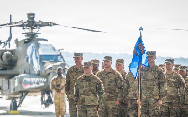 1-3 Attack Battalion Re-Flags to 2-159 Attack Battalion in a Ceremony at Katterbach Army Airfield