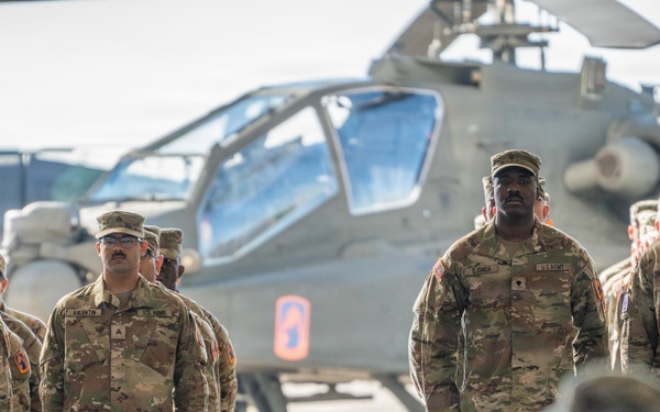 1-3 Attack Battalion Re-Flags to 2-159 Attack Battalion in a Ceremony at Katterbach Army Airfield