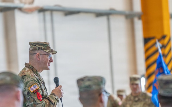 1-3 Attack Battalion Re-Flags to 2-159 Attack Battalion in a Ceremony at Katterbach Army Airfield
