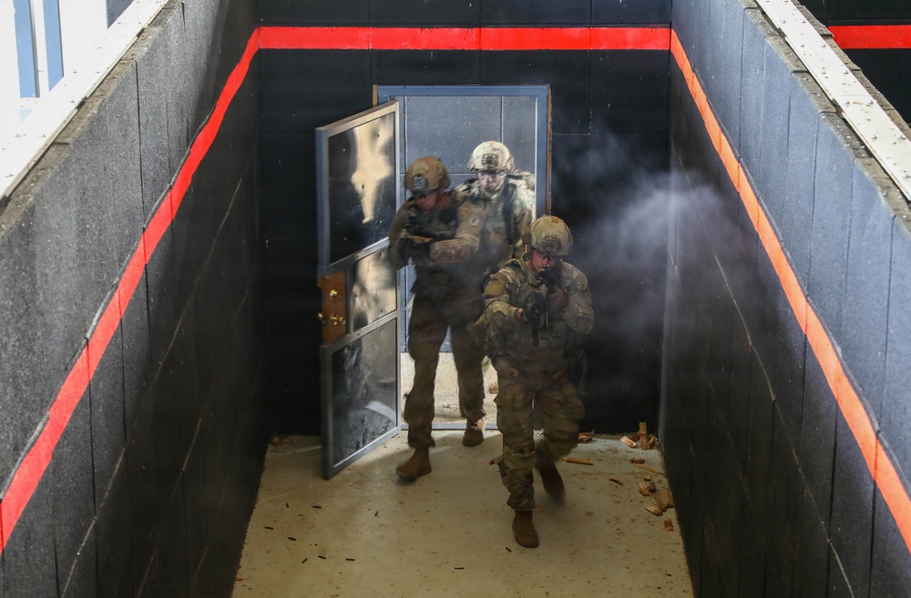 1st Infantry Division Conducts Close-Quarters Combat Training at Novo Selo Training Area, Bulgaria