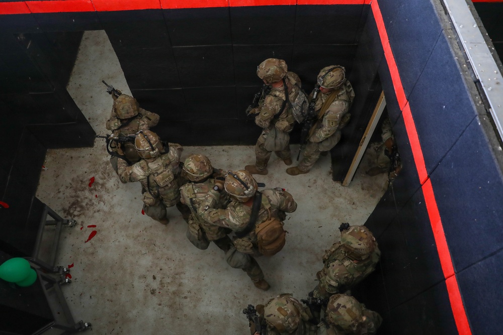 1st Infantry Division Conducts Close-Quarters Combat Training at Novo Selo Training Area, Bulgaria