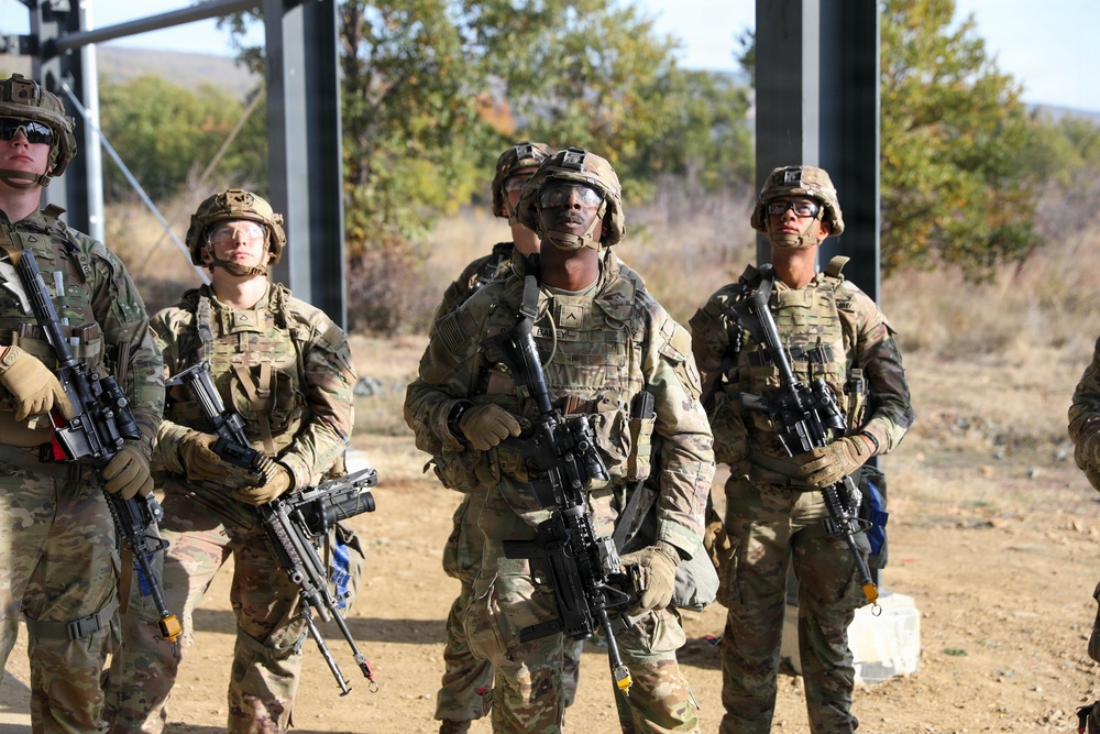 1st Infantry Division Conducts Close-Quarters Combat Training at Novo Selo Training Area, Bulgaria