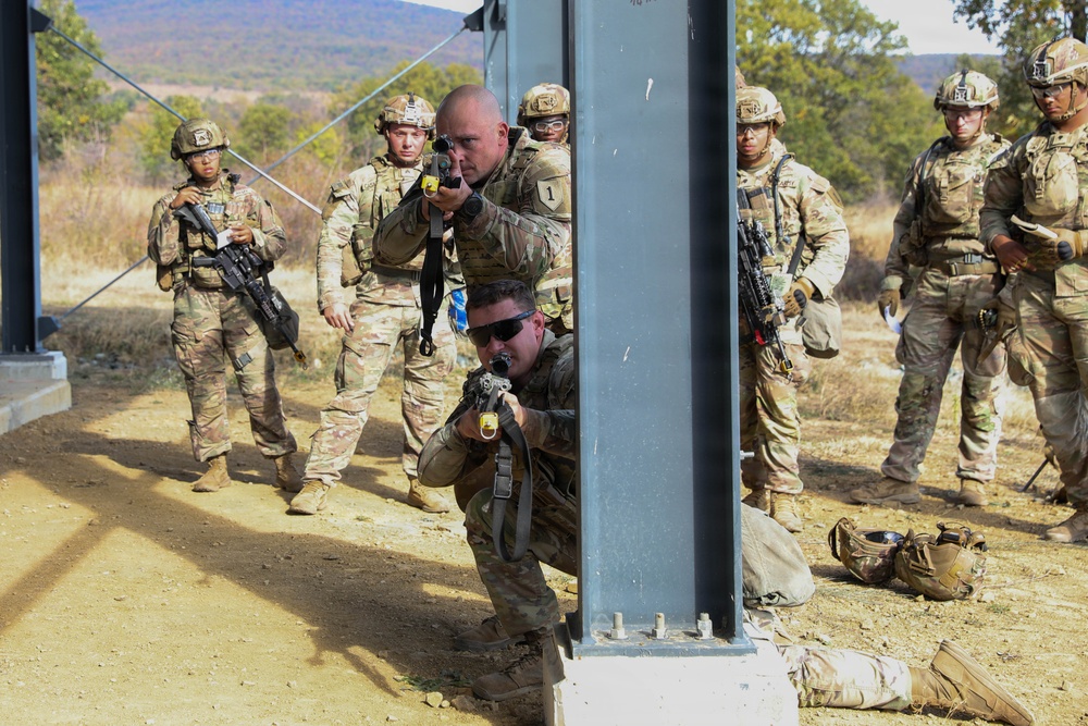 1st Infantry Division Conducts Close-Quarters Combat Training at Novo Selo Training Area, Bulgaria