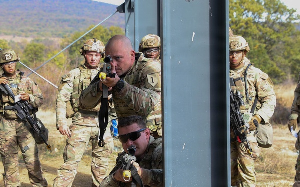 1st Infantry Division Conducts Close-Quarters Combat Training at Novo Selo Training Area, Bulgaria