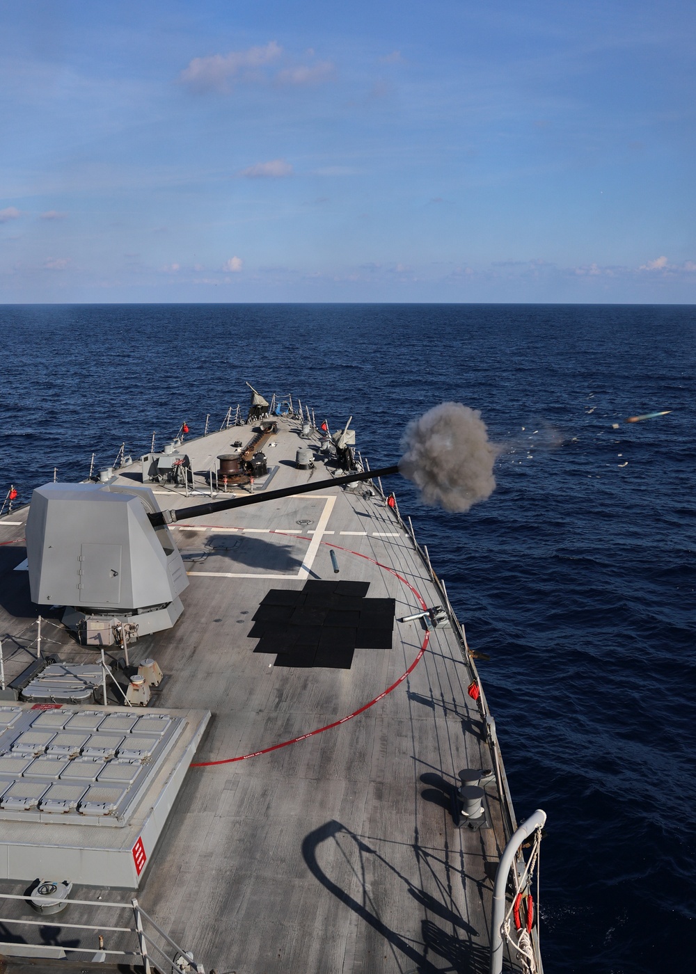 The Paul Ignatius (DDG 117) conducts a live-fire gunnery exercise The Paul Ignatius (DDG 117) conducts a live-fire gunnery exercise