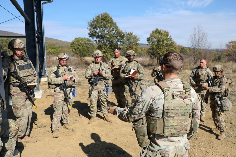 1st Infantry Division Conducts Close-Quarters Combat Training at Novo Selo Training Area, Bulgaria