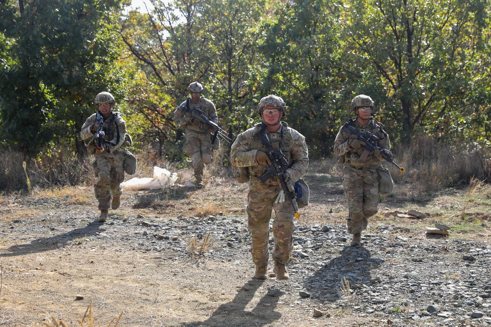1st Infantry Division Conducts Close-Quarters Combat Training at Novo Selo Training Area, Bulgaria