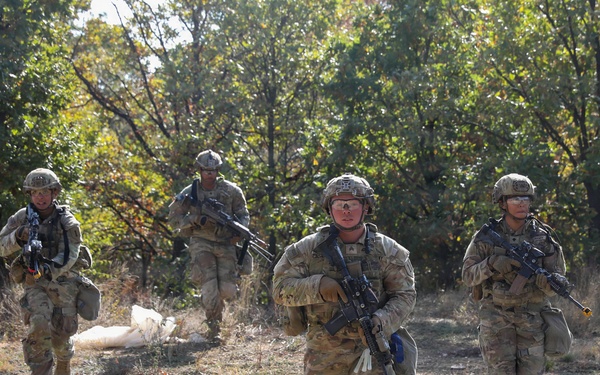 1st Infantry Division Conducts Close-Quarters Combat Training at Novo Selo Training Area, Bulgaria