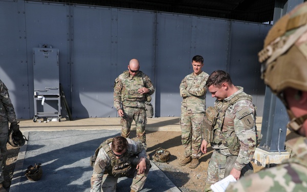 1st Infantry Division Conducts Close-Quarters Combat Training at Novo Selo Training Area, Bulgaria