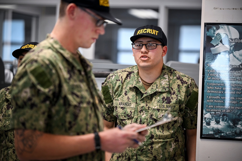 Recruit Division 514 Personnel Inspection