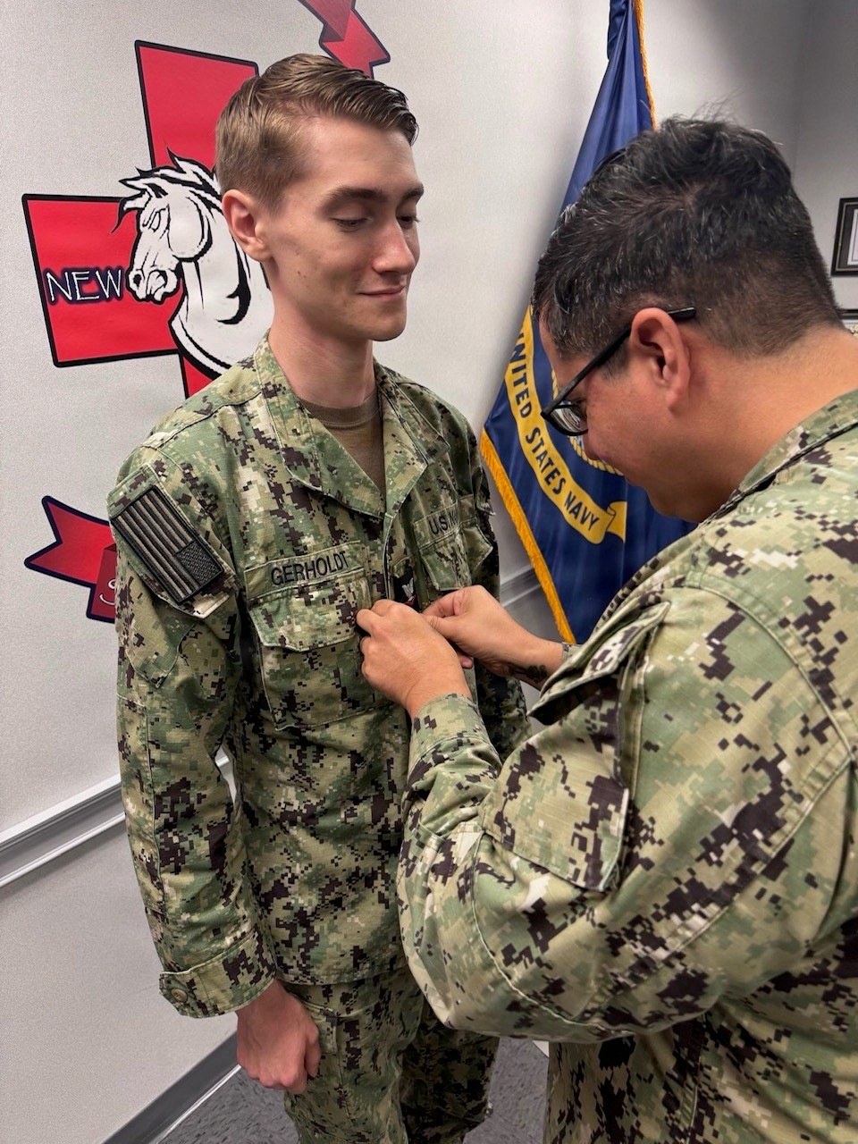 Navy Medicine Readiness and Training Detachment Saratoga Springs Sailor Advances to Next Rank