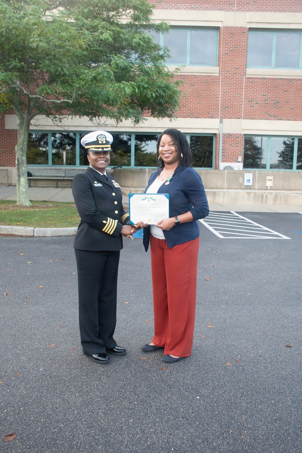 Navy Medicine Readiness and Training Command New England Conducts Dress Blues Uniform Inspection