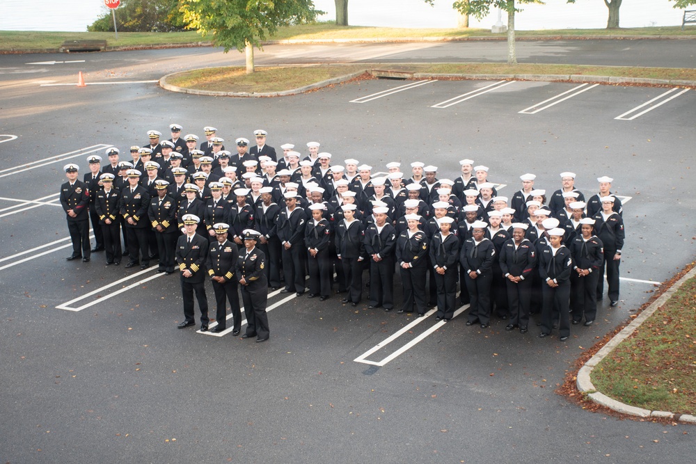 Navy Medicine Readiness and Training Command New England Conducts Dress Blues Uniform Inspection