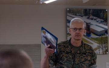 CBIRF participates in a cake cutting ceremony for the Navy’s 250th Birthday