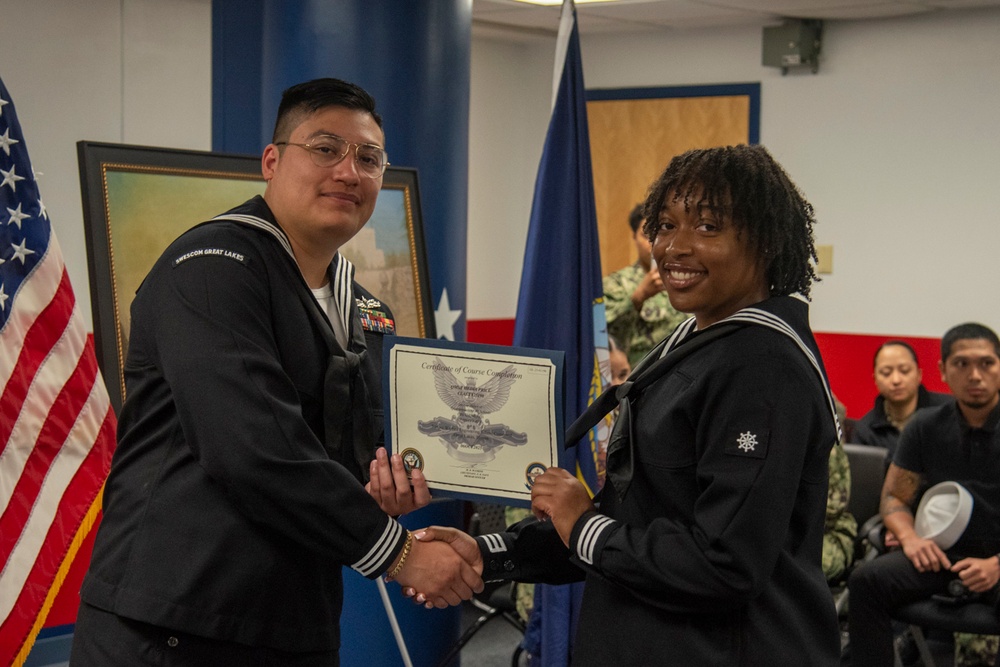 Surface Warfare Engineering Schools Command (SWESC) Great Lakes Instructors Hold Graduation Ceremony for the Navy’s Newest Quartermasters Surface Warfare Engineering Schools Command (SWESC) Great Lakes Instructors Hold Graduation Ceremony for the Navy’s Newest Quartermasters