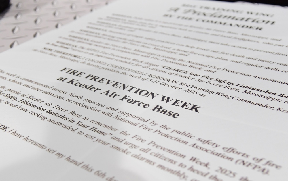 Fire Prevention Week kicks off with proclamation signing Fire Prevention Week kicks off with proclamation signing