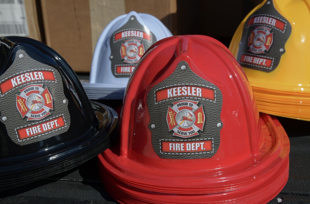 Sparky promotes fire safety at Keesler AFB Sparky promotes fire safety at Keesler AFB