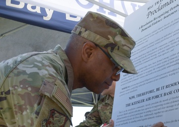 Keesler raises domestic violence awareness awareness