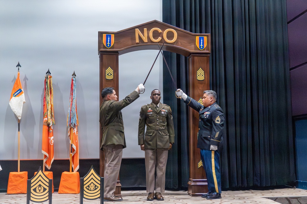 1st Signal Brigade Holds NCO Induction Ceremony at Camp Humphreys