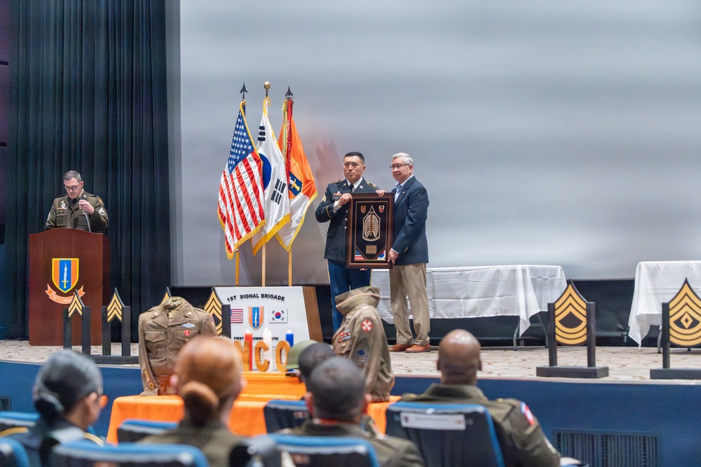 1st Signal Brigade Holds NCO Induction Ceremony at Camp Humphreys
