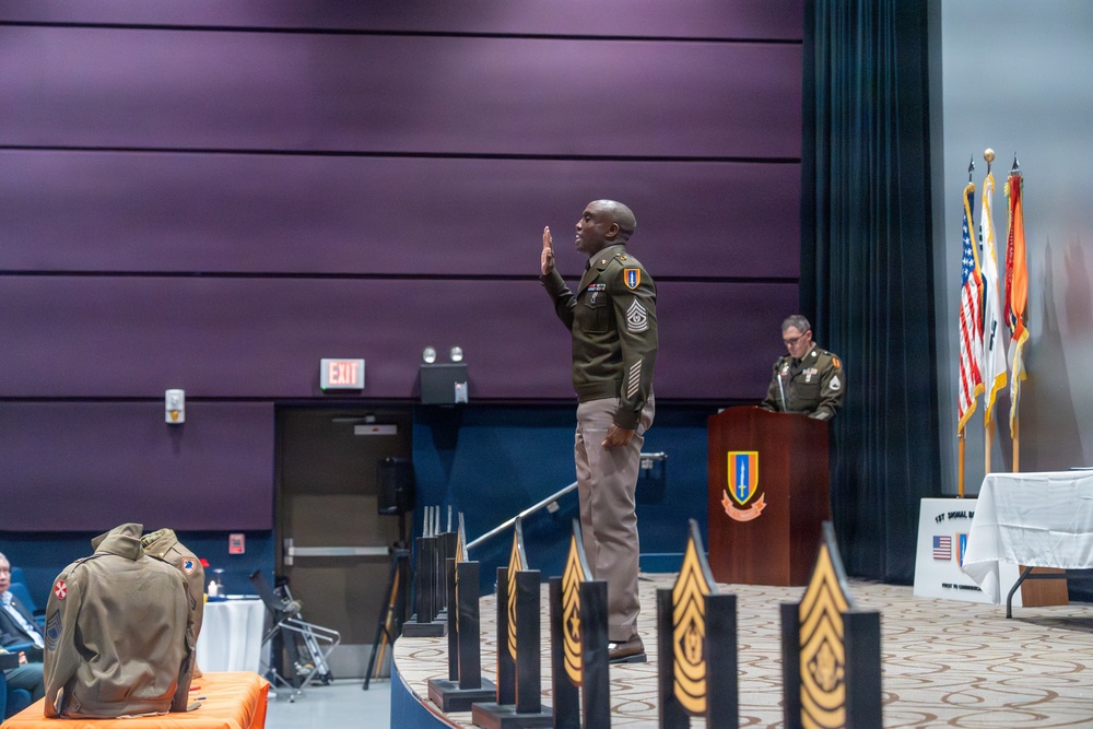 1st Signal Brigade Holds NCO Induction Ceremony at Camp Humphreys