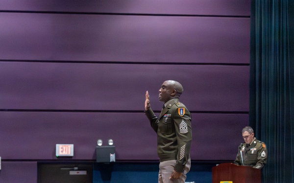 1st Signal Brigade Holds NCO Induction Ceremony at Camp Humphreys