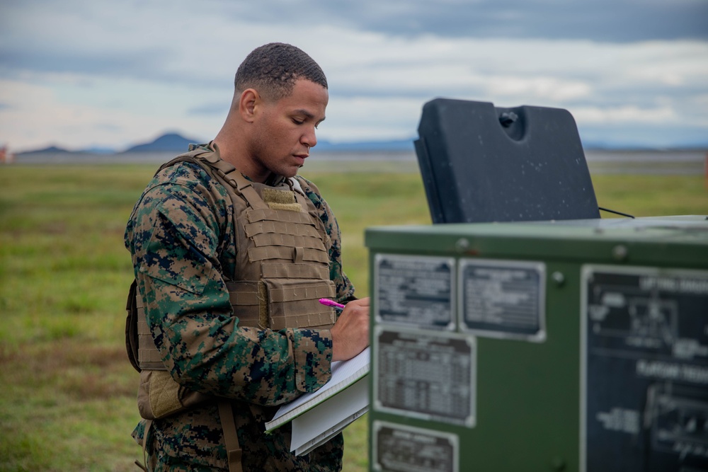 U.S. Marines at MCAS Iwakuni maintain a Mobile Communications Air Command and Control System station during exercise Active Shield 2026 U.S. Marines at MCAS Iwakuni maintain a Mobile Communications Air Command and Control System station during exercise Active Shield 2026
