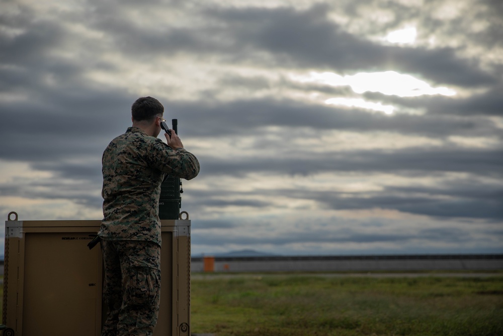 U.S. Marines at MCAS Iwakuni maintain a Mobile Communications Air Command and Control System station during exercise Active Shield 2026 U.S. Marines at MCAS Iwakuni maintain a Mobile Communications Air Command and Control System station during exercise Active Shield 2026