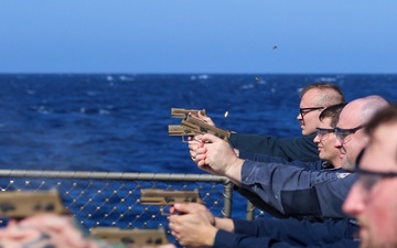 M18 Service Pistol Qualification Course aboard the USS Paul Ignatius (DDG 117)