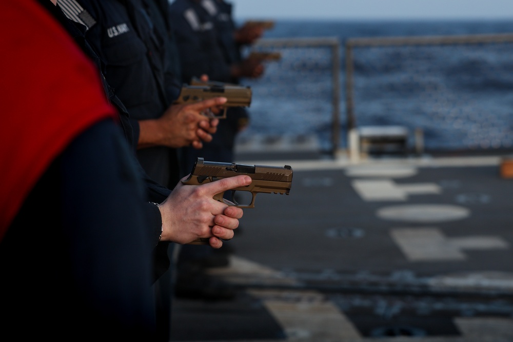 M18 Service Pistol Qualification Course aboard the USS Paul Ignatius (DDG 117) M18 Service Pistol Qualification Course aboard the USS Paul Ignatius (DDG 117)