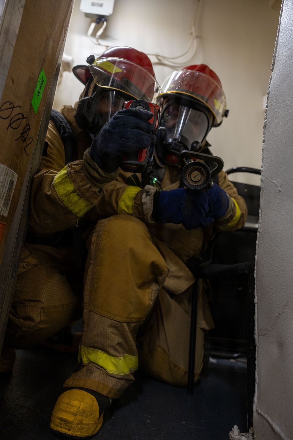 USS Iwo Jima Sailors Conduct a Damage Control Training Evolution