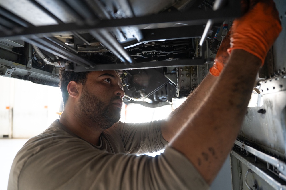 Phase Maintenance on an A-10C Thunderbolt II