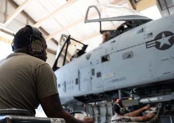 Phase Maintenance on an A-10C Thunderbolt II