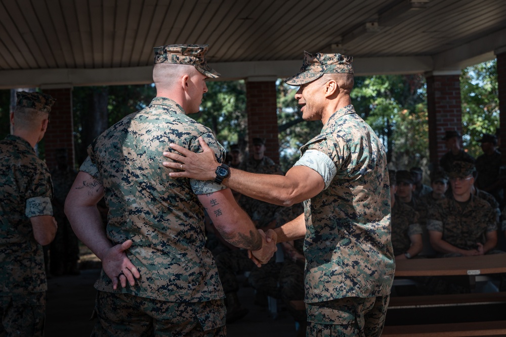II MEF Commanding General recognizes SPMAGTF-ACM Marines II MEF Commanding General recognizes SPMAGTF-ACM Marines